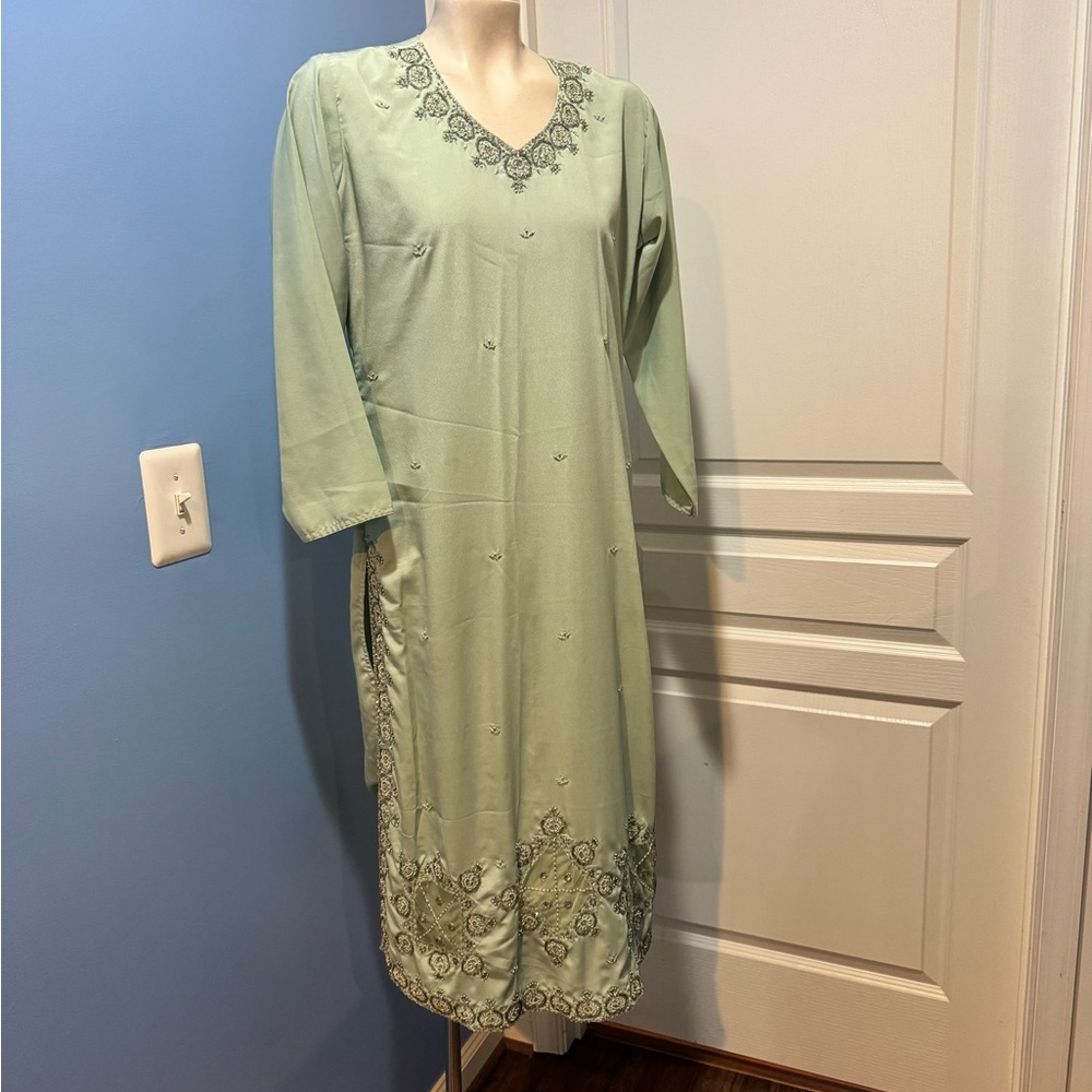 Pastel Green Shalwar Kameez